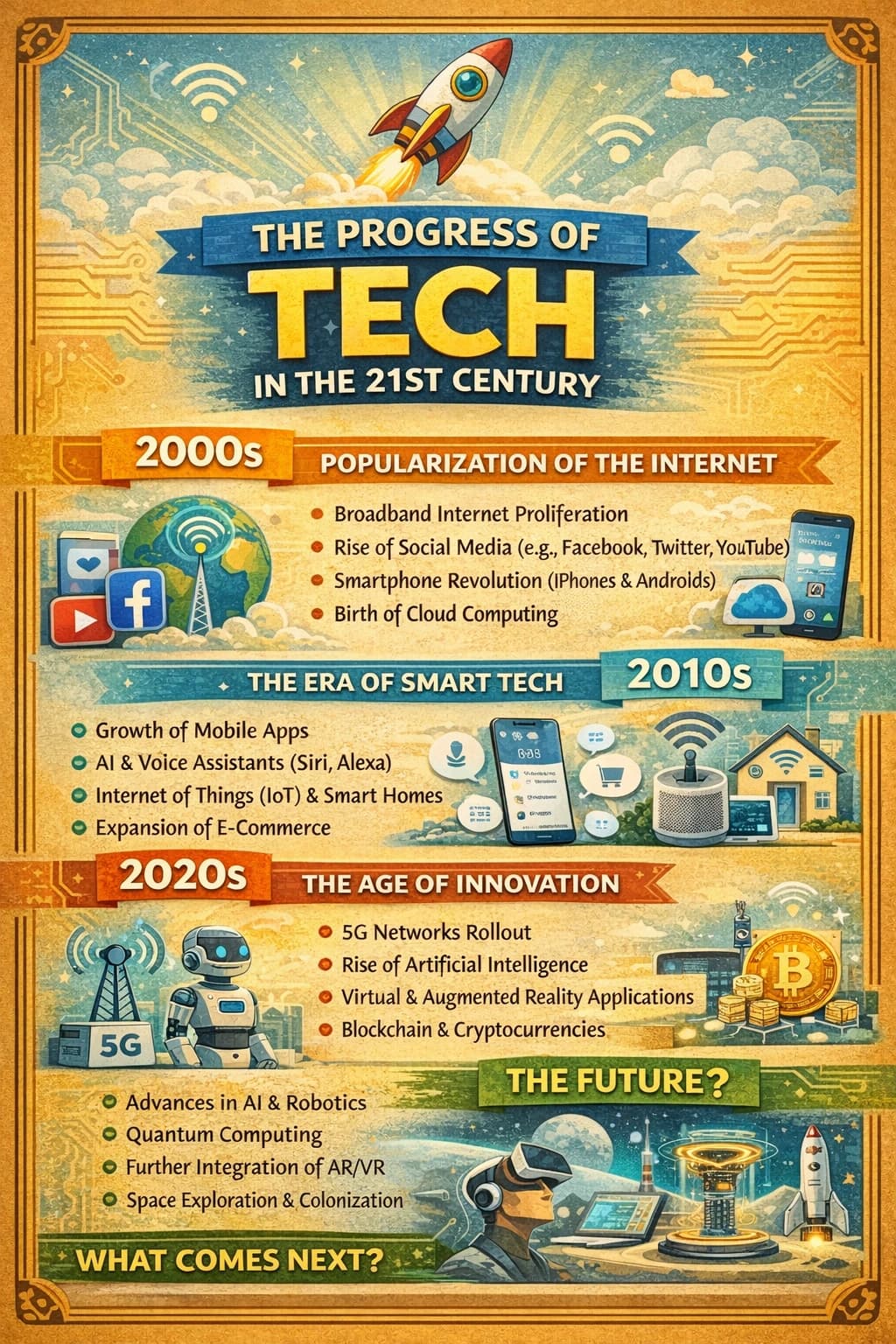 Progress of tech infographic
