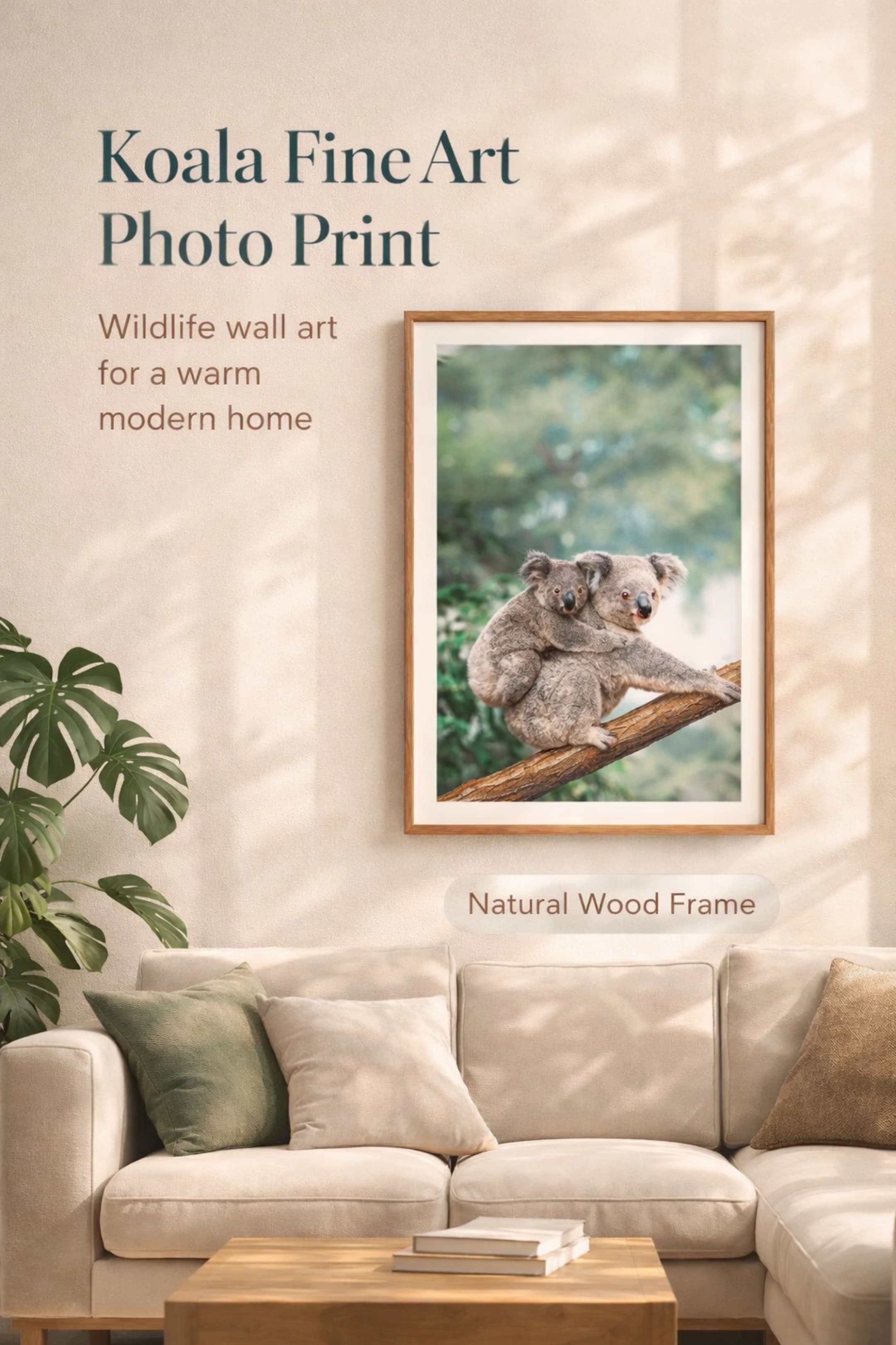 Wall-mounted painting product image for Pinterest